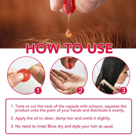 Hair Treatment Serum - no Rinse Conditioner Argan Macadamia Avocado Oil … - Picture 6 of 9